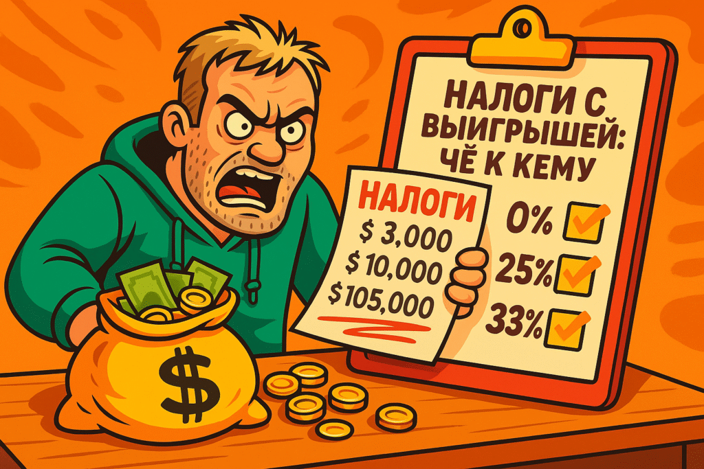 Налоги с выигрышей: чё к чему
