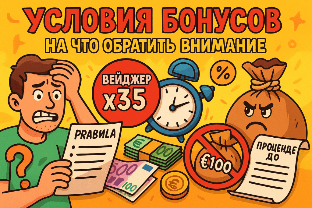 Условия бонусов: на что обратить внимание